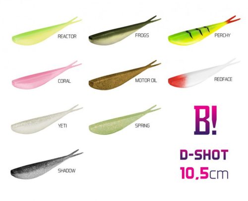 Delphin - Bomb! Gumihal D-Shot / 5Db 10,5cm/Coral 