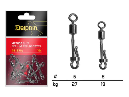 Delphin - Method Quix Oldalvonalas Forgókapocs #6/27kg 10db/cs