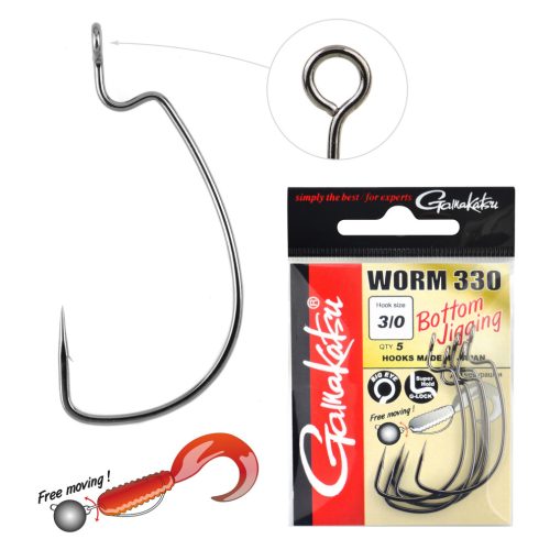 Gamakatsu - Worm-330 Bottom Jigging 1-es 6db/cs