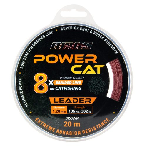 Nevis - Powercat Braid Leader X8 20m 0.80mm