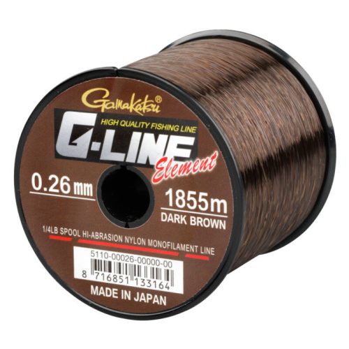 Gamakatsu - G-line Element Dark Brown 755m/0.40mm