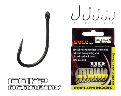 Carp Academy - Teflon Hook XS-1 2-es