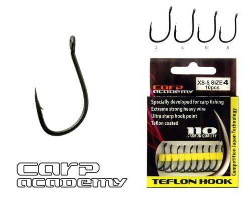 Carp Academy - Teflon Hook XS-5 2-es