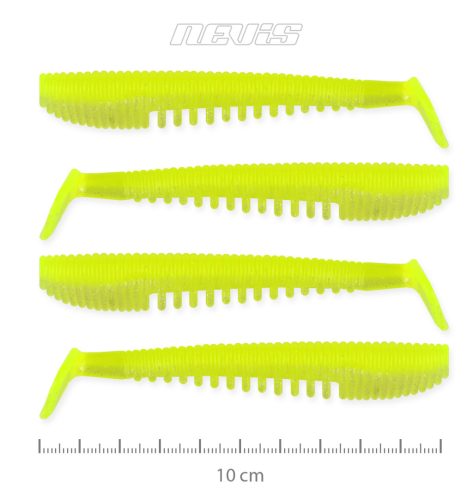 Nevis - Impulse Shad 10cm 4db/cs (Flash Lemonade)