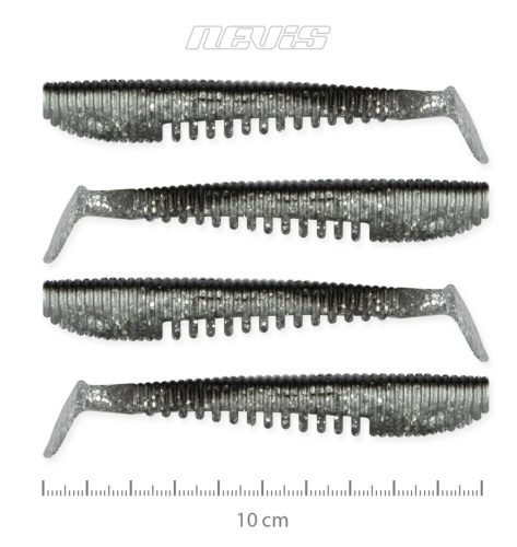 Nevis - Impulse Shad 10cm 4db/cs (Flash Bleak)