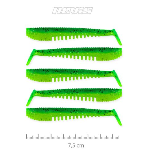 Nevis - Impulse Shad 7.5cm 5db/cs (Poison Green)