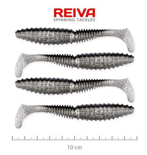 Reiva - Zander Power Shad 10cm 4db/cs (Flash Bleak)