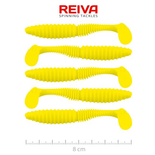 Reiva - Zander Power Shad 8cm 5db/cs (Lemonade)