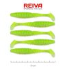 Reiva - Zander Power Shad 8cm 5db/cs (Flash Chartreuse)