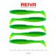 Reiva - Zander Power Shad 8cm 5db/cs (Poison Green)