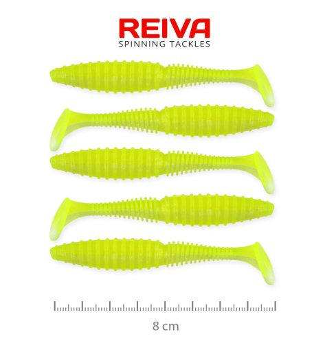 Reiva - Zander Power Shad 8cm 5db/cs (Flash Lemonade)