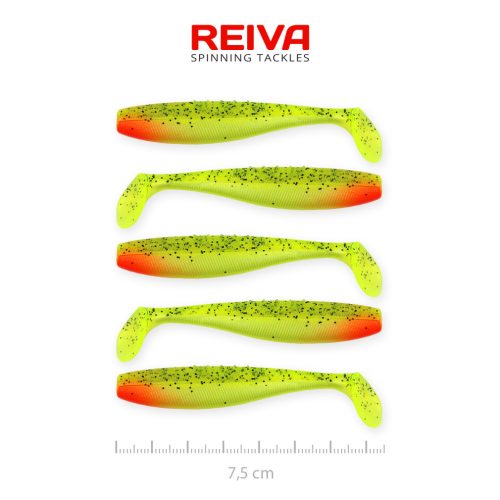 Reiva - Flat Minnow Shad 7,5cm 5db/cs (Watermelon)