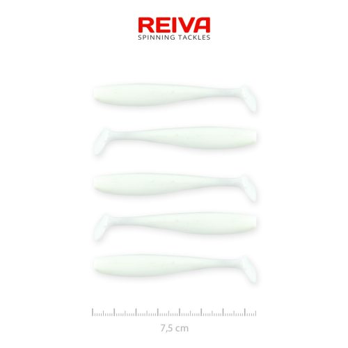 Reiva - Flash Shad 7.5cm 5db/cs (Classic White)