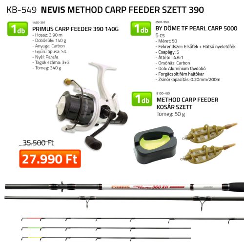 Nevis - Nevis Method Carp feeder Szett 390 1480-391+ 2507-550+ 8100-450