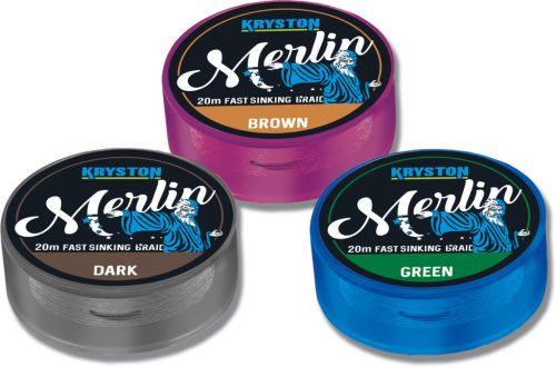 Kryston - Merlin Fast Sinking Supple Braid 35lbs 20m Brown 