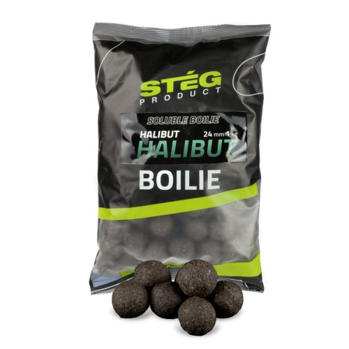 Stég Product - Soluble Boilie 24mm Halibut 1kg